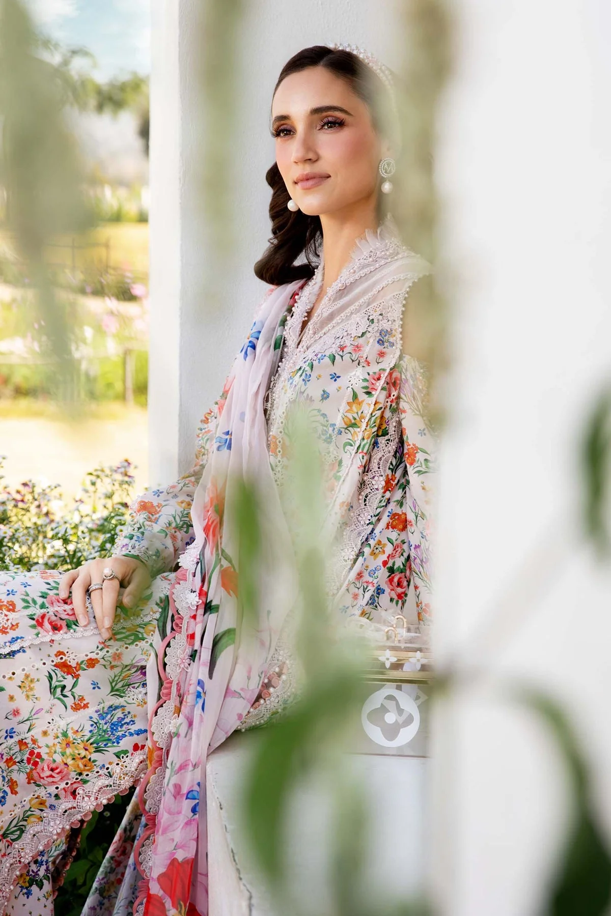 MARIA B - 3 Piece Unstitched Printed Lawn Suit | MPT-2507-A - Image 5