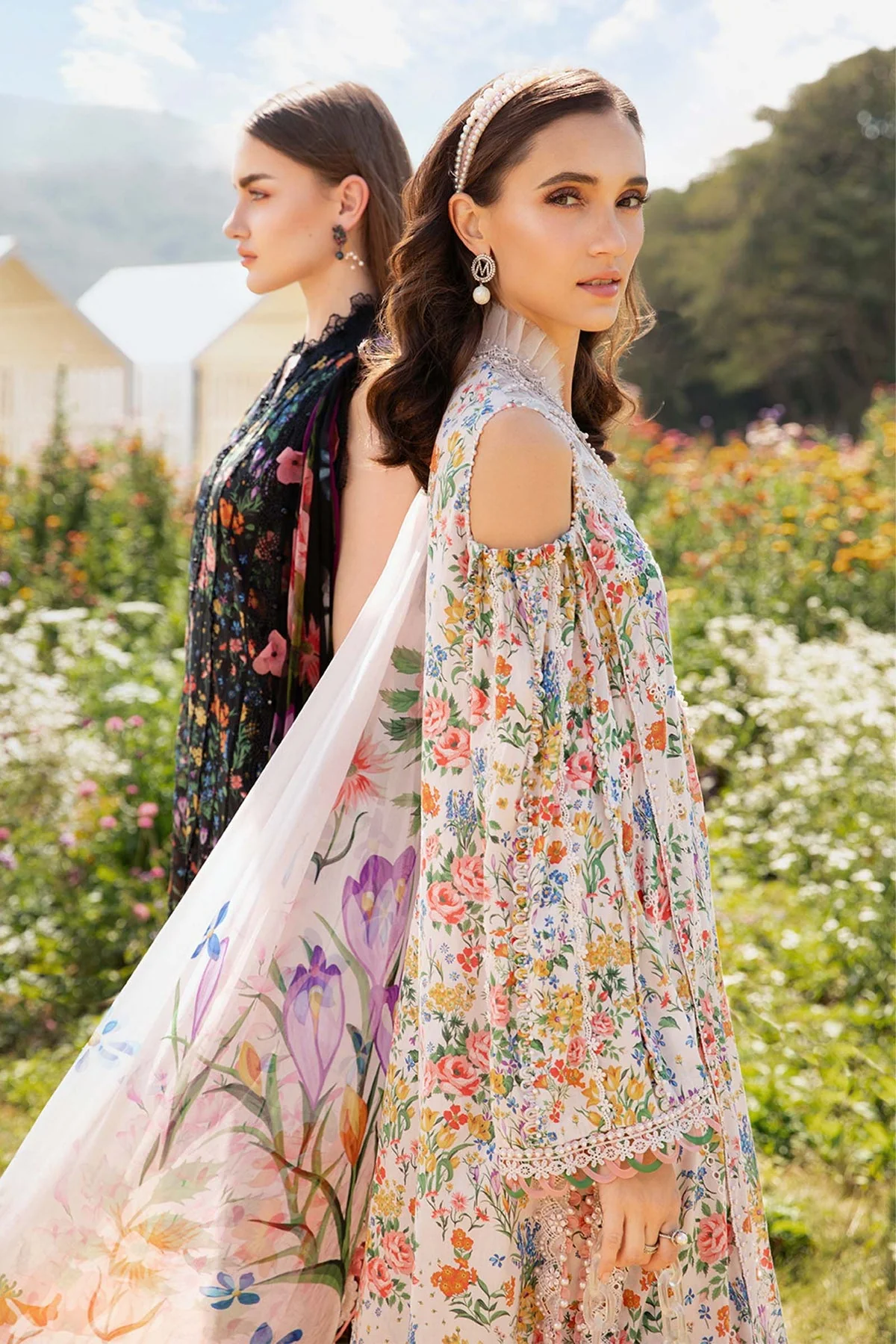 MARIA B - 3 Piece Unstitched Printed Lawn Suit | MPT-2507-A - Image 8