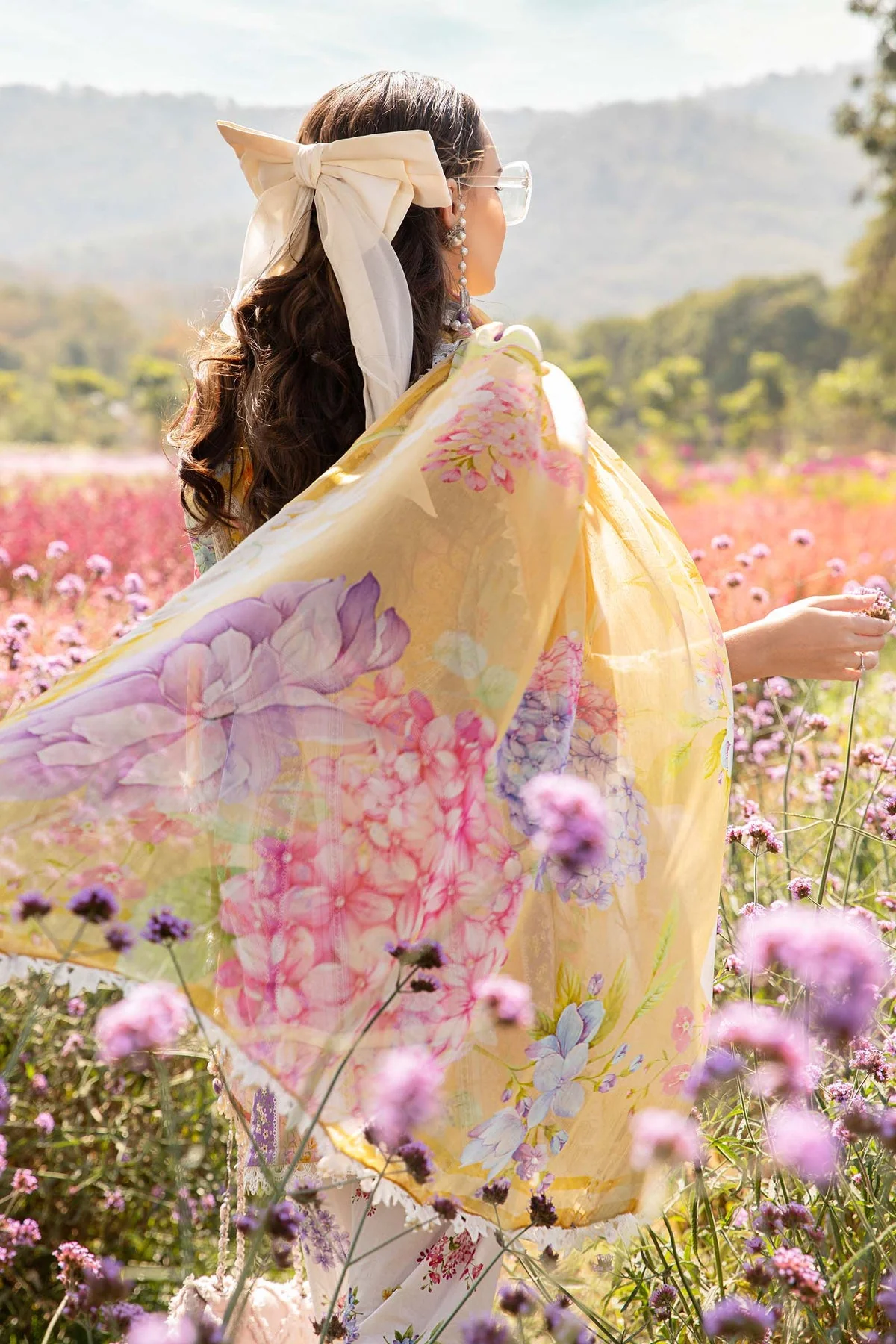 MARIA B - 3 Piece Unstitched Printed Lawn Suit | MPT-2509-A - Image 6