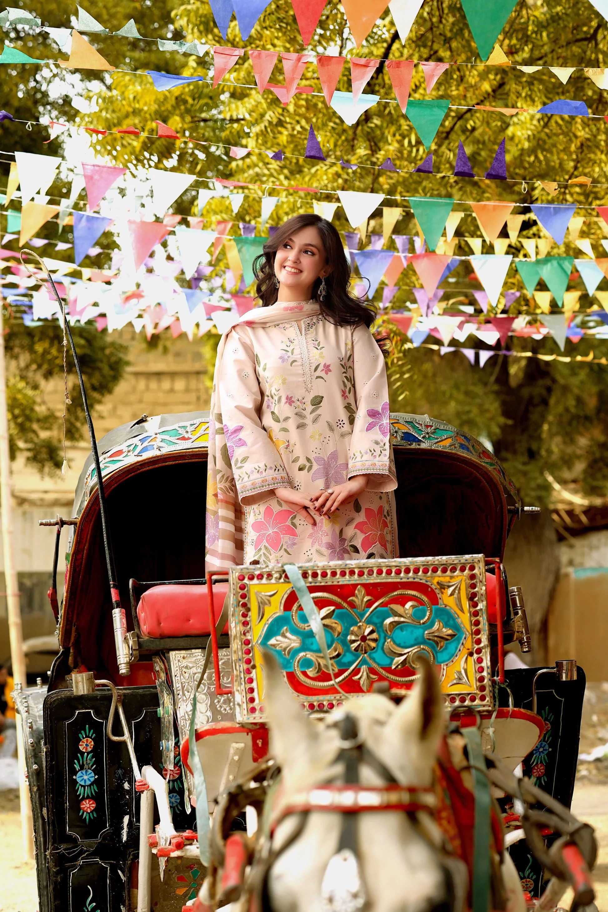 Aneela - Luxury Lawn Embroidered Unstitched 3 Piece - LUX-26-01 - Image 6