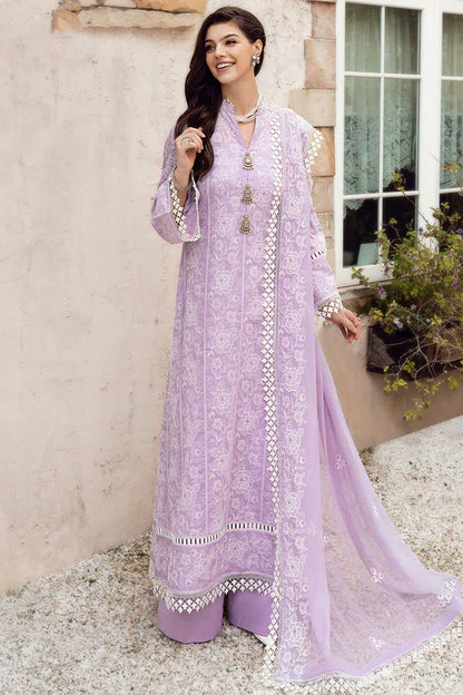 BAREEZE - 3PC LAWN EMBROIDERED SHIRT WITH CHIFFON EMBROIDERED DUPATTA-KPR555 - Image 6
