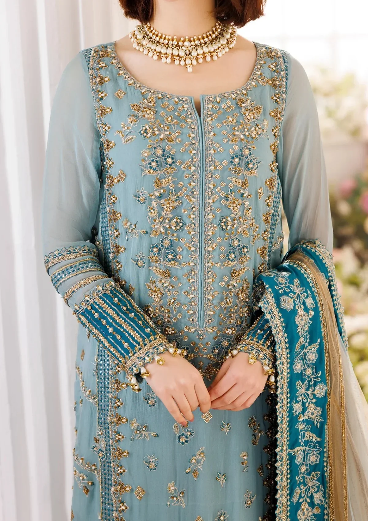 Charizma - 3pc Unstitched Luxury Collection - Dastan E Jashan - CDJ25 - Image 3