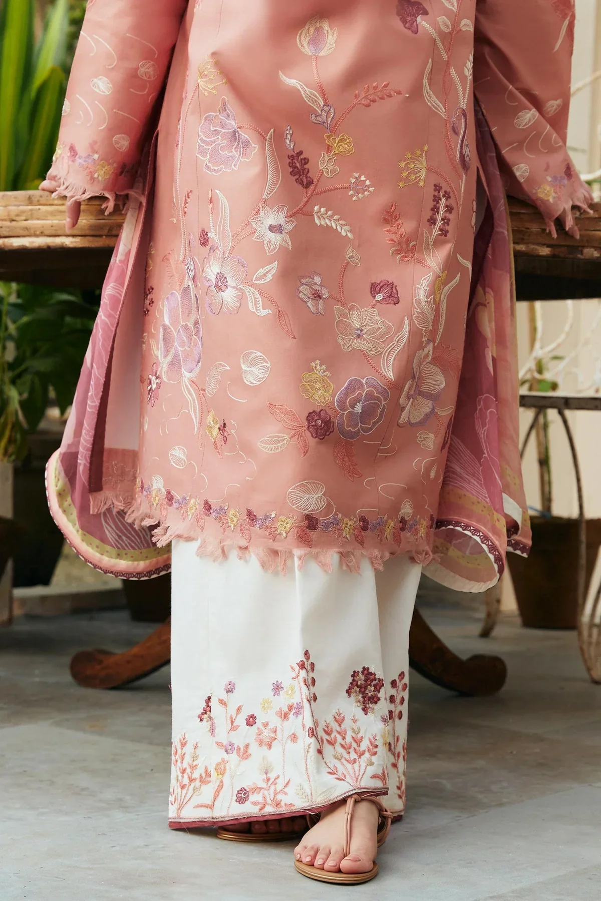 ZARA SHAH JAHAN - 3PC LAWN EMBROIDERED SHIRT WITH PRINTED DUPATTA AND TROUSER - HZG1547 - Image 5