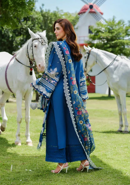 ELAF Embroidered Lawn Suits Unstitched 3 Piece 2B ZIVA - Luxury Collection - Image 3