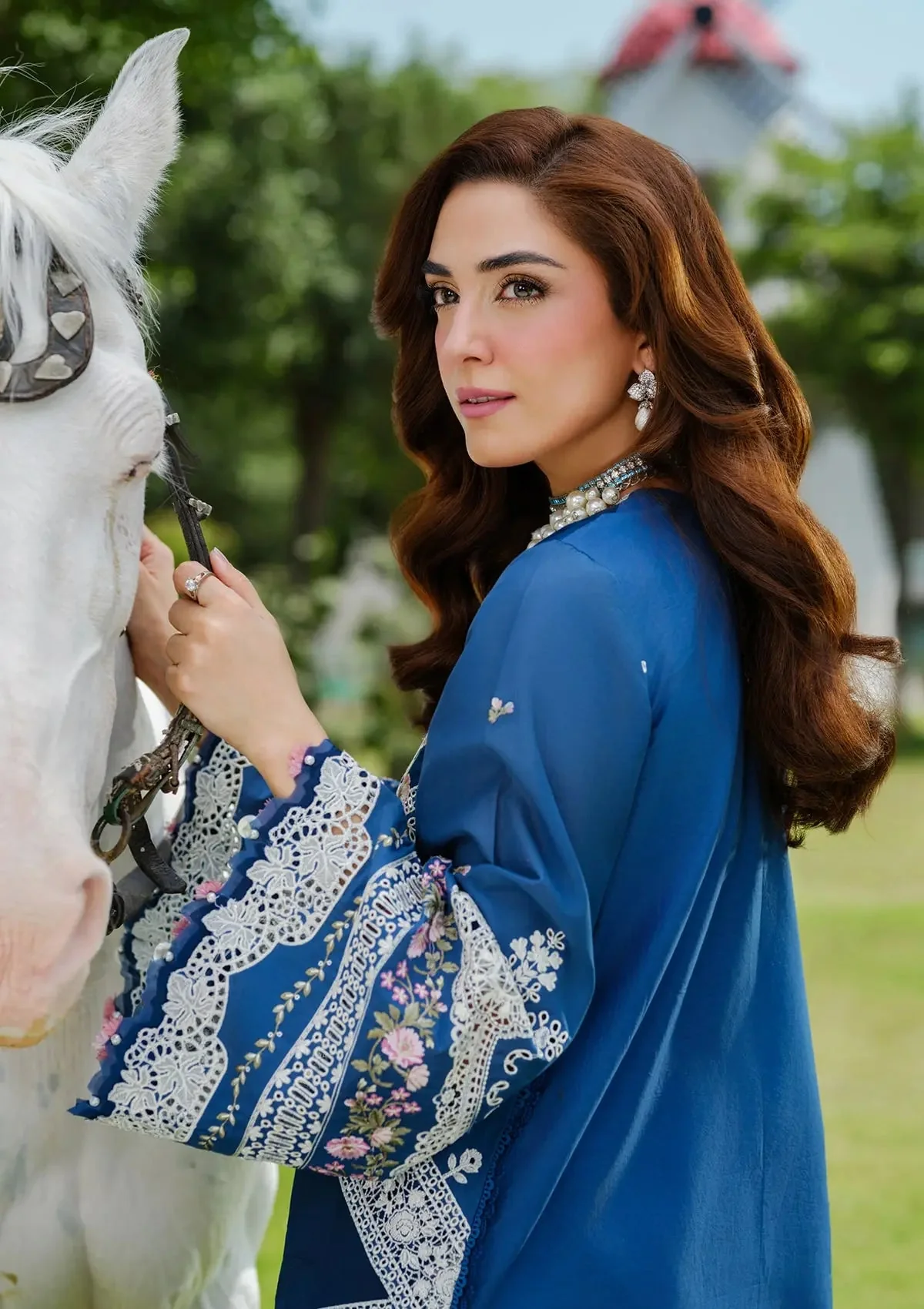 ELAF Embroidered Lawn Suits Unstitched 3 Piece 2B ZIVA - Luxury Collection - Image 4