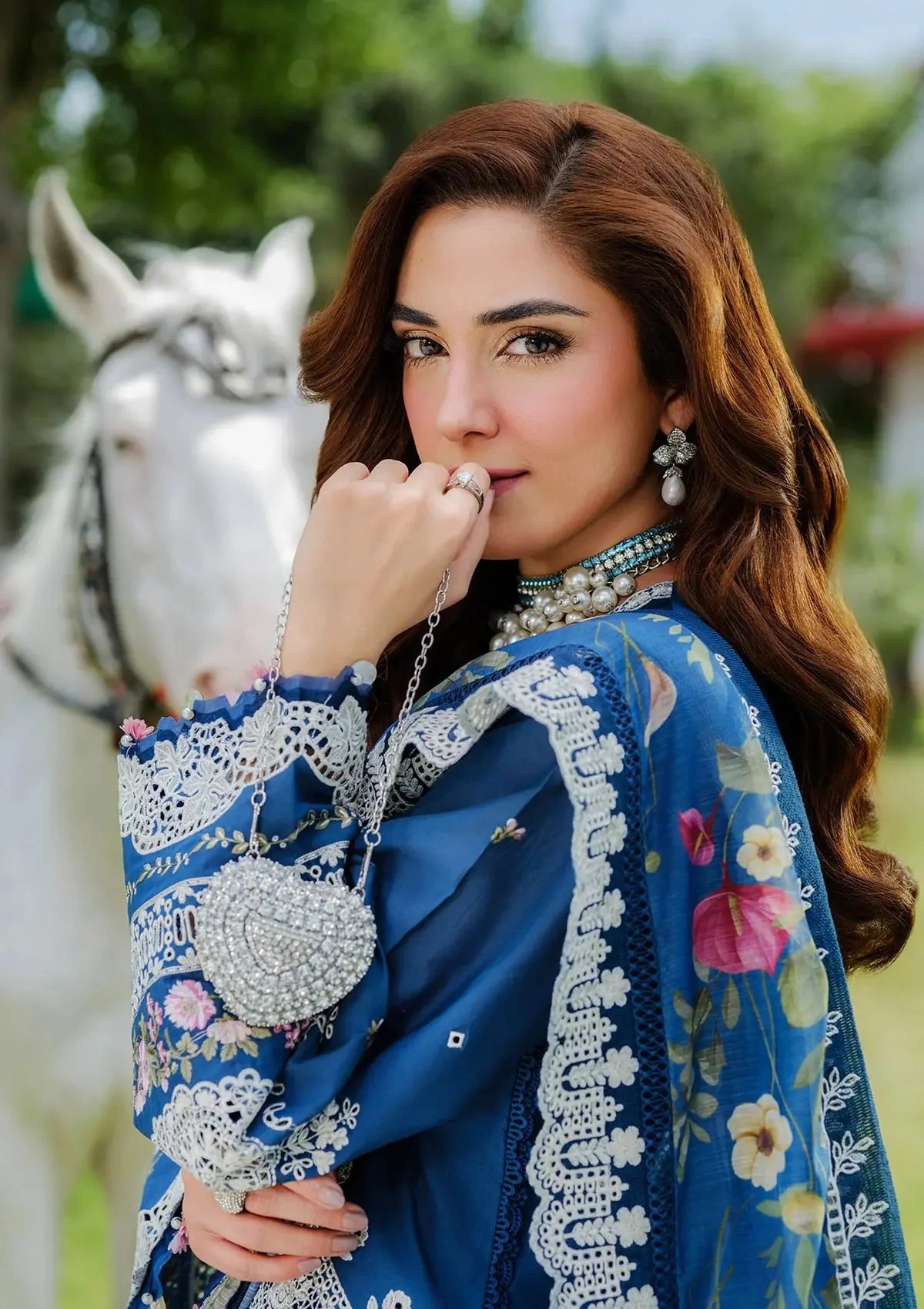ELAF Embroidered Lawn Suits Unstitched 3 Piece 2B ZIVA - Luxury Collection - Image 5