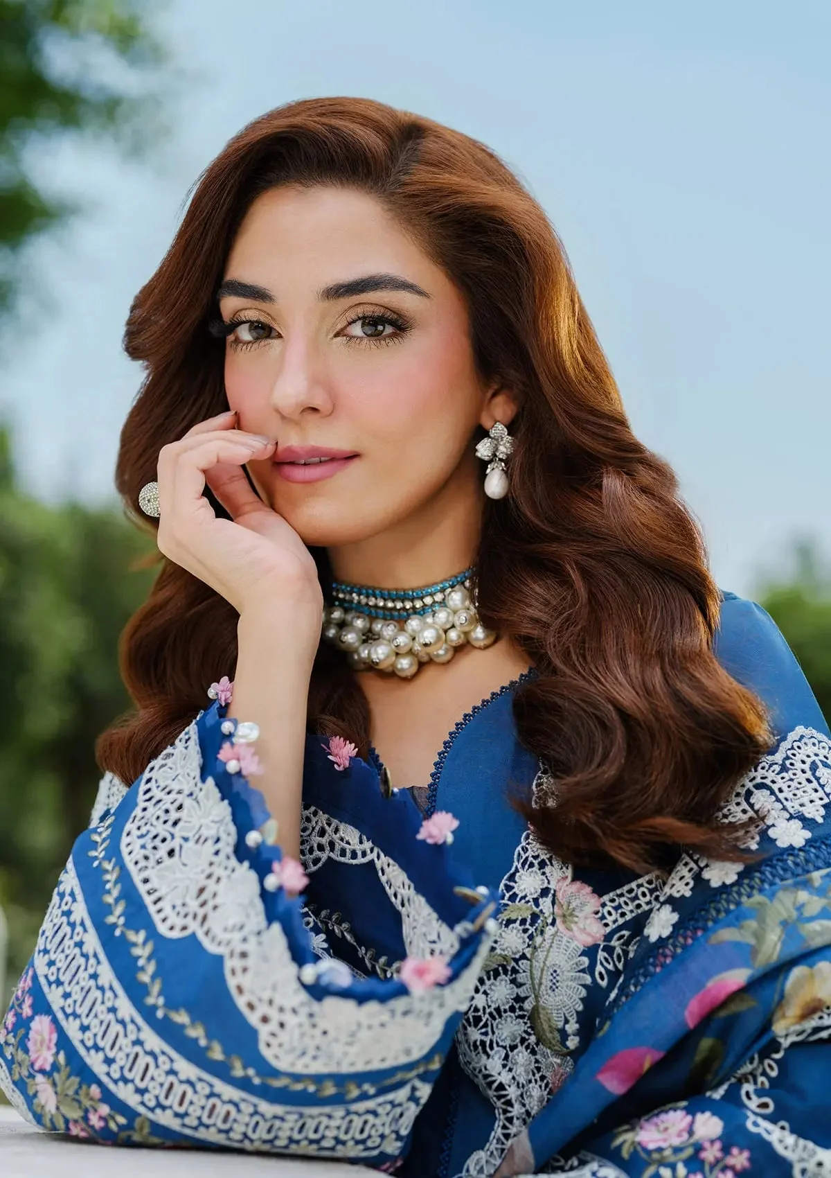 ELAF Embroidered Lawn Suits Unstitched 3 Piece 2B ZIVA - Luxury Collection - Image 6