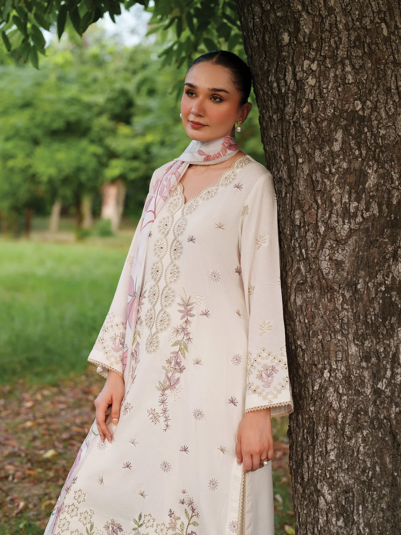 GARNET - Lawn Unstitched Embroidered Collection with Ptrinted Dupatta - KPR28 - Image 4