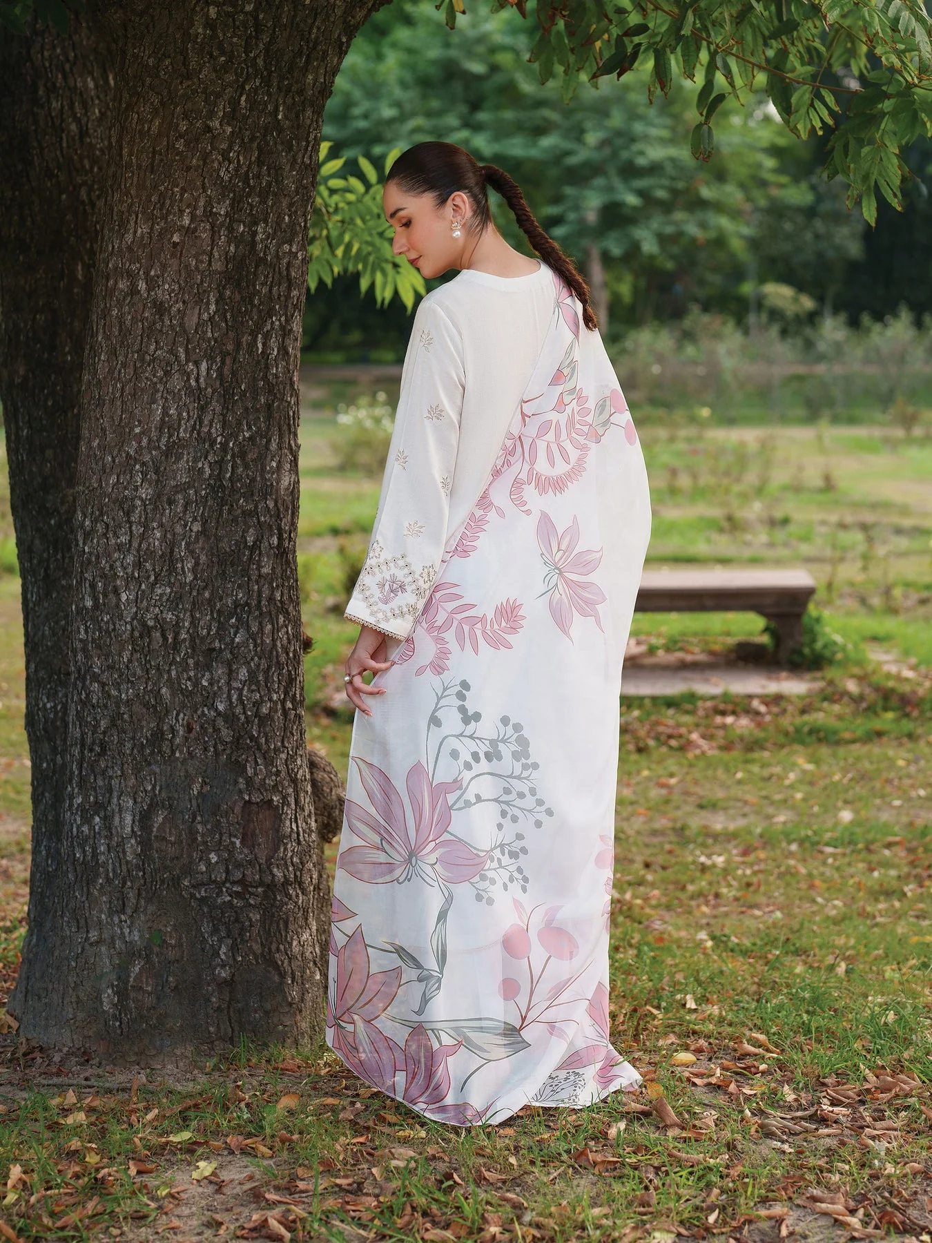 GARNET - Lawn Unstitched Embroidered Collection with Ptrinted Dupatta - KPR28 - Image 5