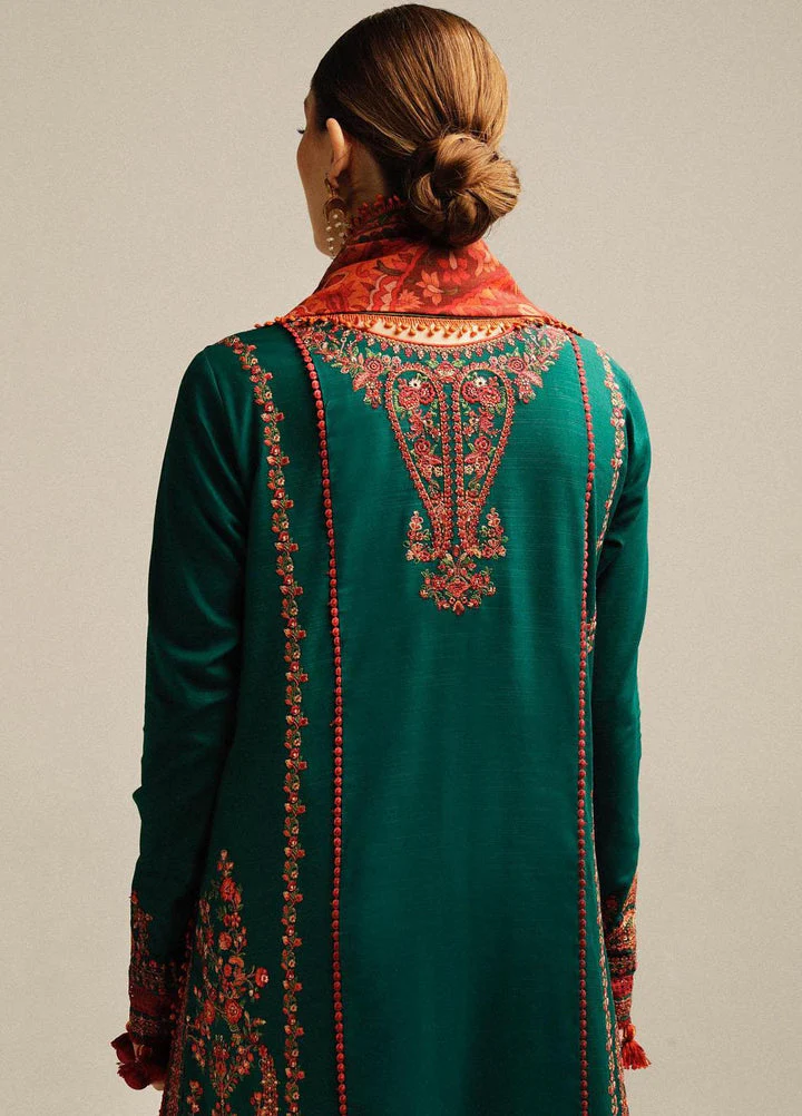 Hussain Rehar Embroidered LAWN Suits Unstitched 3 Piece Marjaan - Winter Collection - Image 5