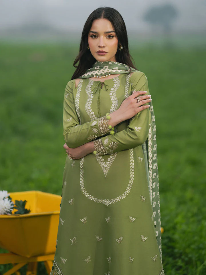 IZEL - Lawn Unstitched Embroidered Collection with Printed Dupatta - KPR26 - Image 2