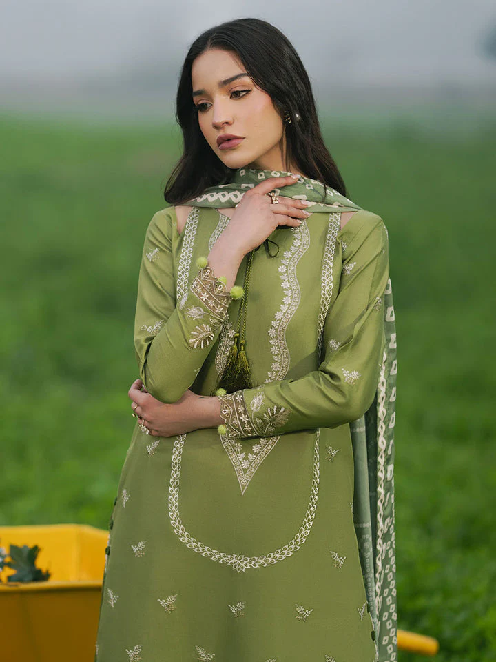 IZEL - Lawn Unstitched Embroidered Collection with Printed Dupatta - KPR26 - Image 3