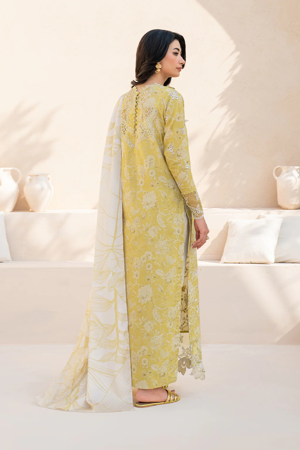 IZNIK - 3 Piece Unstitched Chickenkari Embroidered Printed Lawn Suit | EFL-08 - Image 10