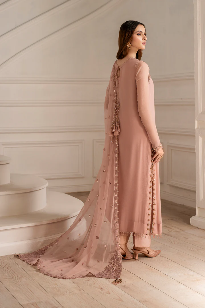 IZNIK 3pc Unstitched EMBROIDERED CHIFFON UE-479 - Image 10