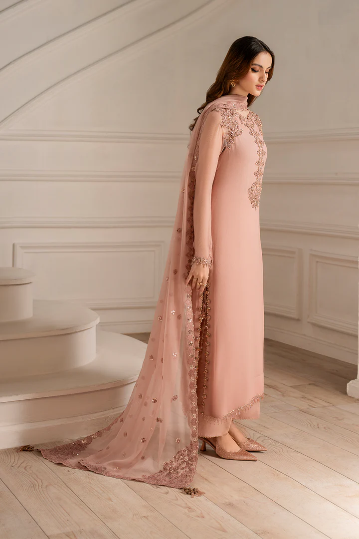 IZNIK 3pc Unstitched EMBROIDERED CHIFFON UE-479 - Image 7
