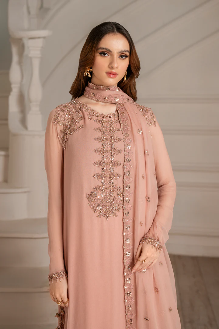 IZNIK 3pc Unstitched EMBROIDERED CHIFFON UE-479 - Image 8