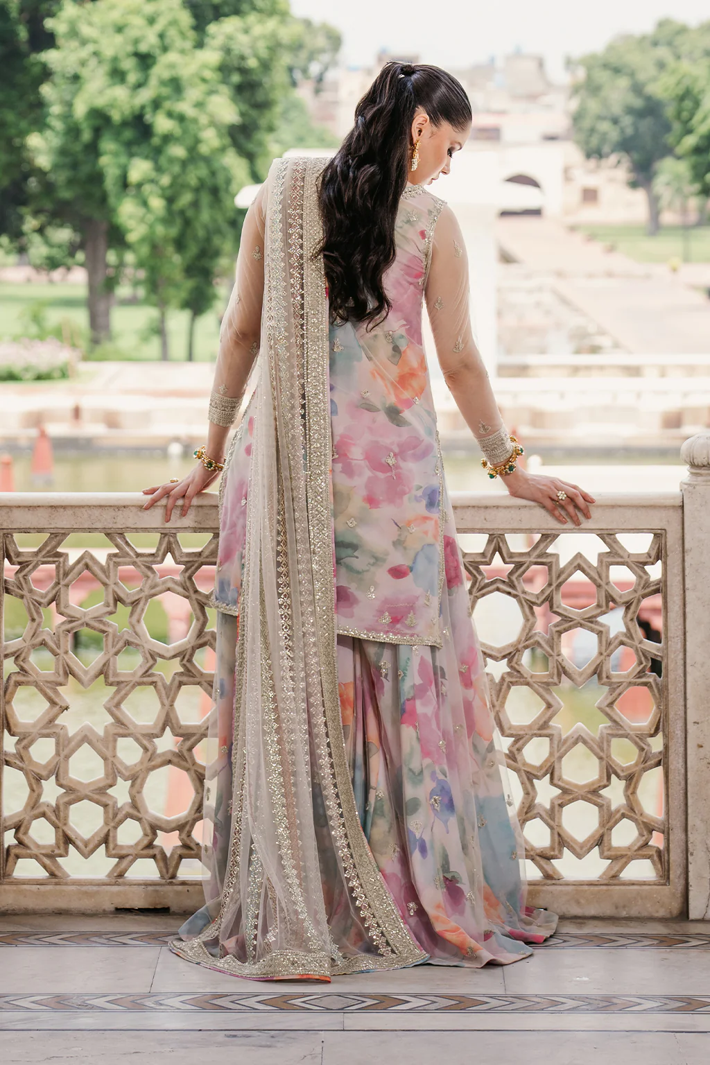 Iznik Embroidered Lawn Suits Unstitched 3 Piece UE-312 - Image 5
