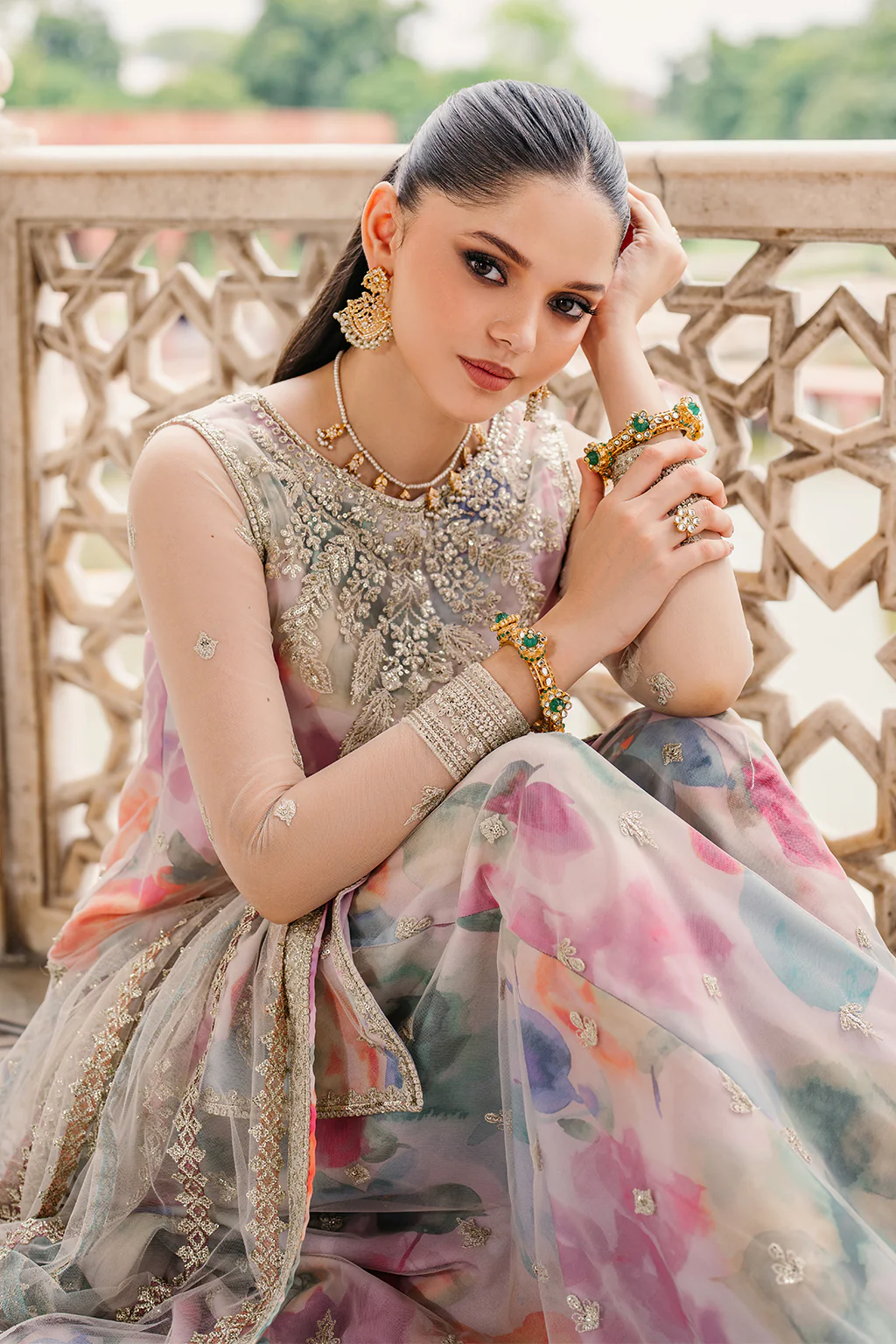 Iznik Embroidered Lawn Suits Unstitched 3 Piece UE-312 - Image 8