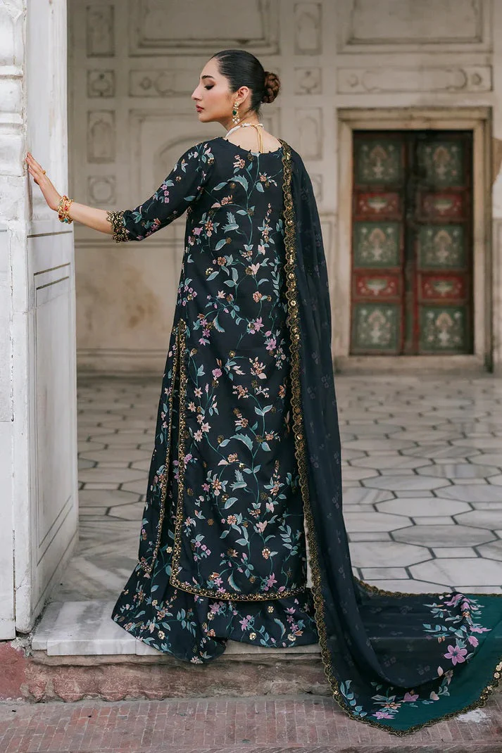 Iznik - Luxury Lawn Embroidered Unstitched 3 Piece - UE-317 - Image 4