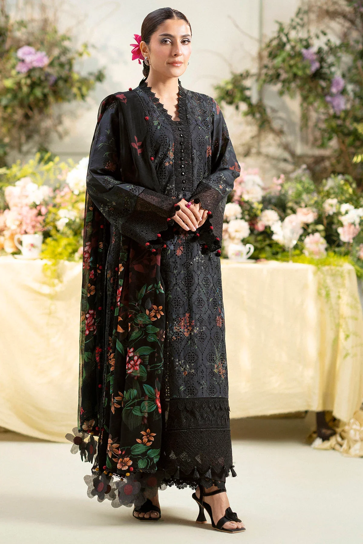 JAMINE - 3PC UNSTITCHED EMBROIDERED LAWN - 5433