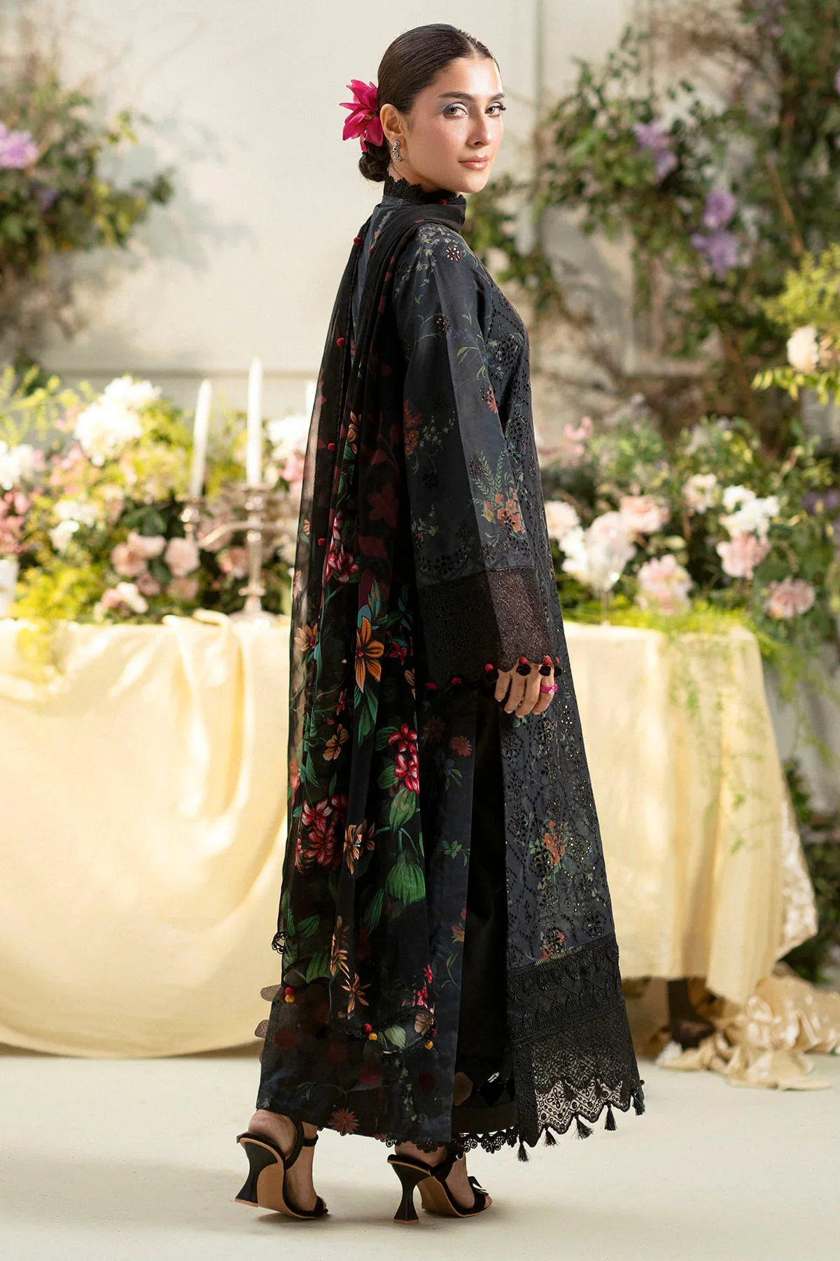 JAMINE - 3PC UNSTITCHED EMBROIDERED LAWN - 5433 - Image 4