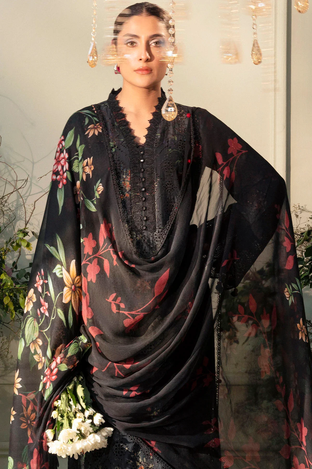 JAMINE - 3PC UNSTITCHED EMBROIDERED LAWN - 5433 - Image 5