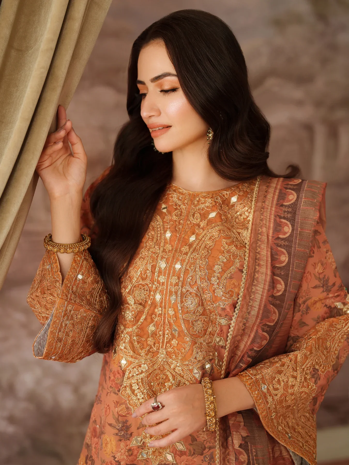 JAMINE - 3PC UNSTITCHED EMBROIDERED LAWN - BLS-63 - Image 3
