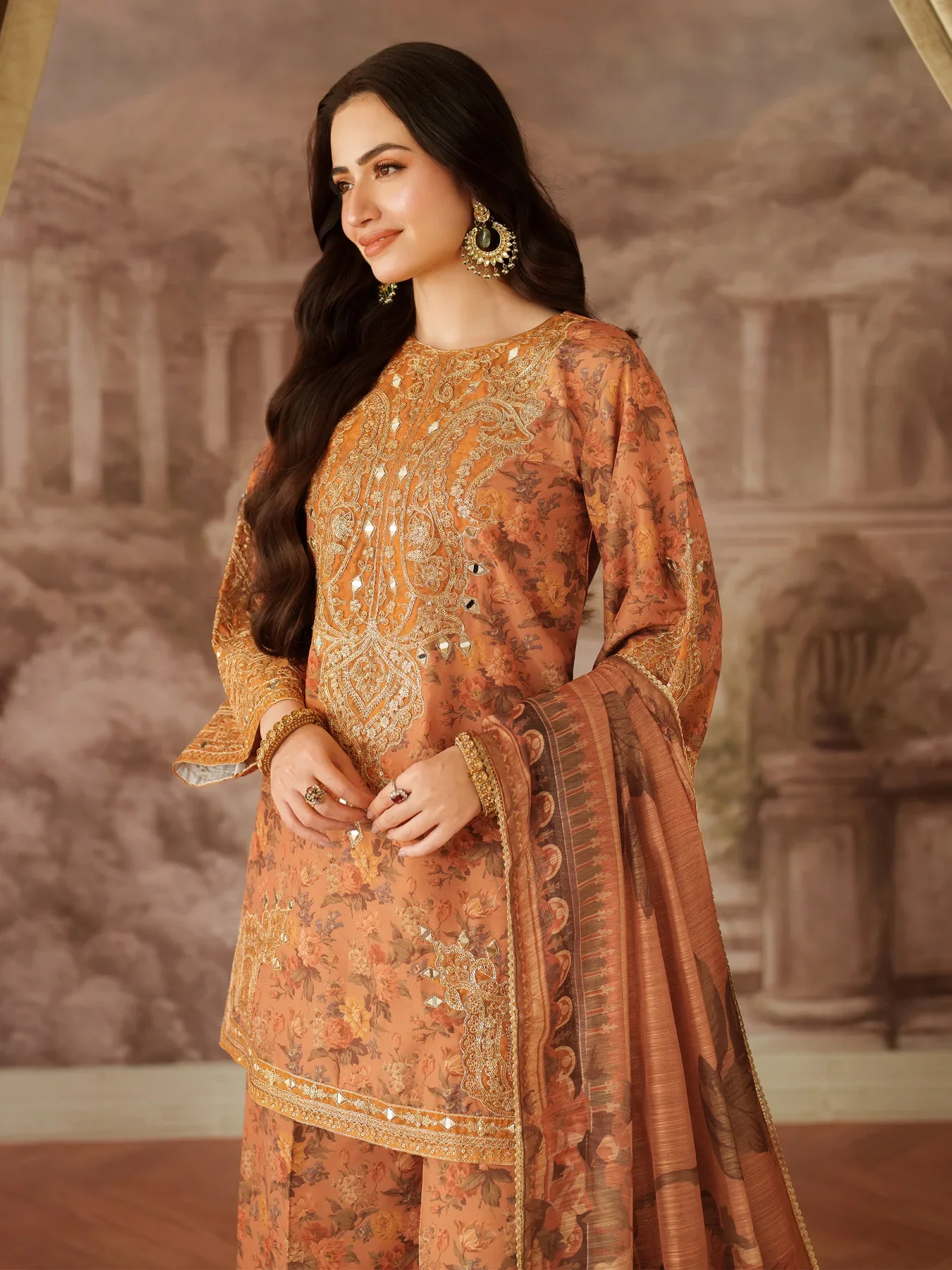 JAMINE - 3PC UNSTITCHED EMBROIDERED LAWN - BLS-63 - Image 8
