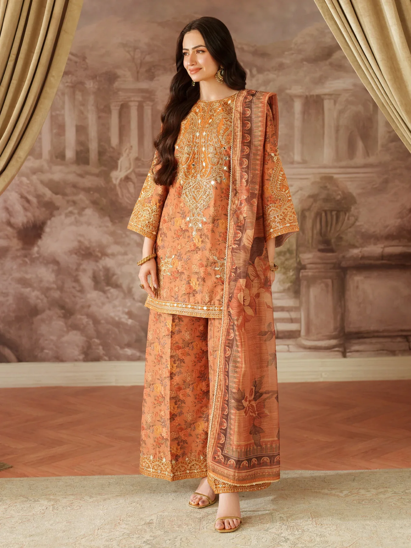 JAMINE - 3PC UNSTITCHED EMBROIDERED LAWN - BLS-63 - Image 9