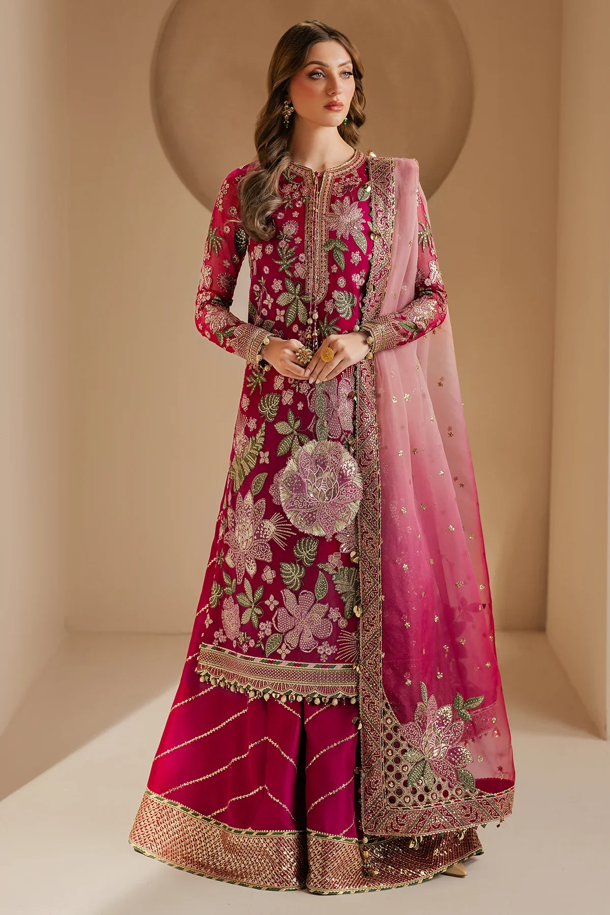 JAZMINE 3PC - EMBROIDERED CHIFFON WF'25-03 - Image 6