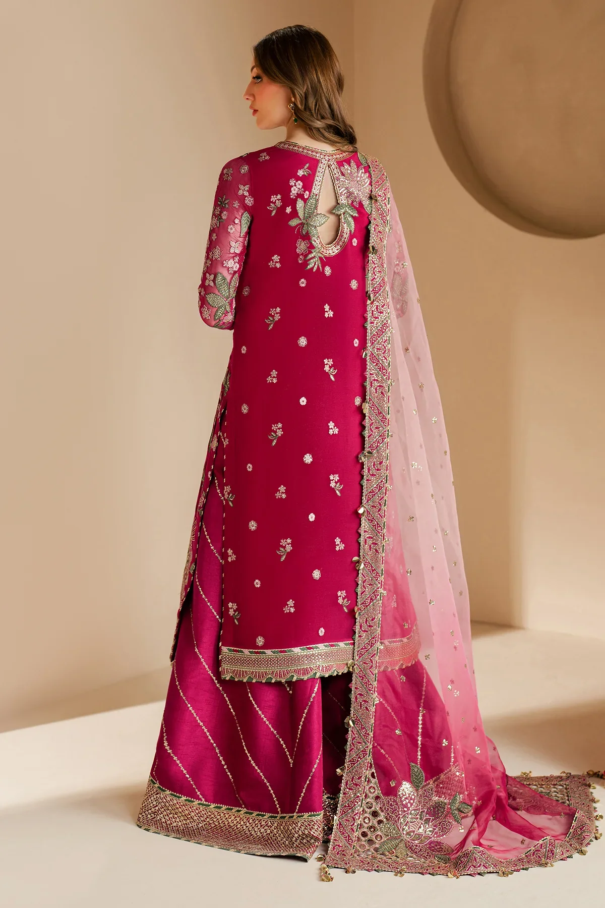 JAZMINE 3PC - EMBROIDERED CHIFFON WF'25-03 - Image 7