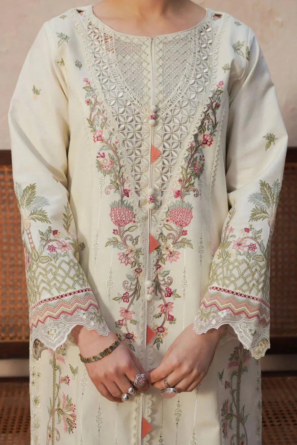 JEEM - Lawn Unstitched Embroidered Collection with Embroidered Dupatta - KPR29 - Image 2