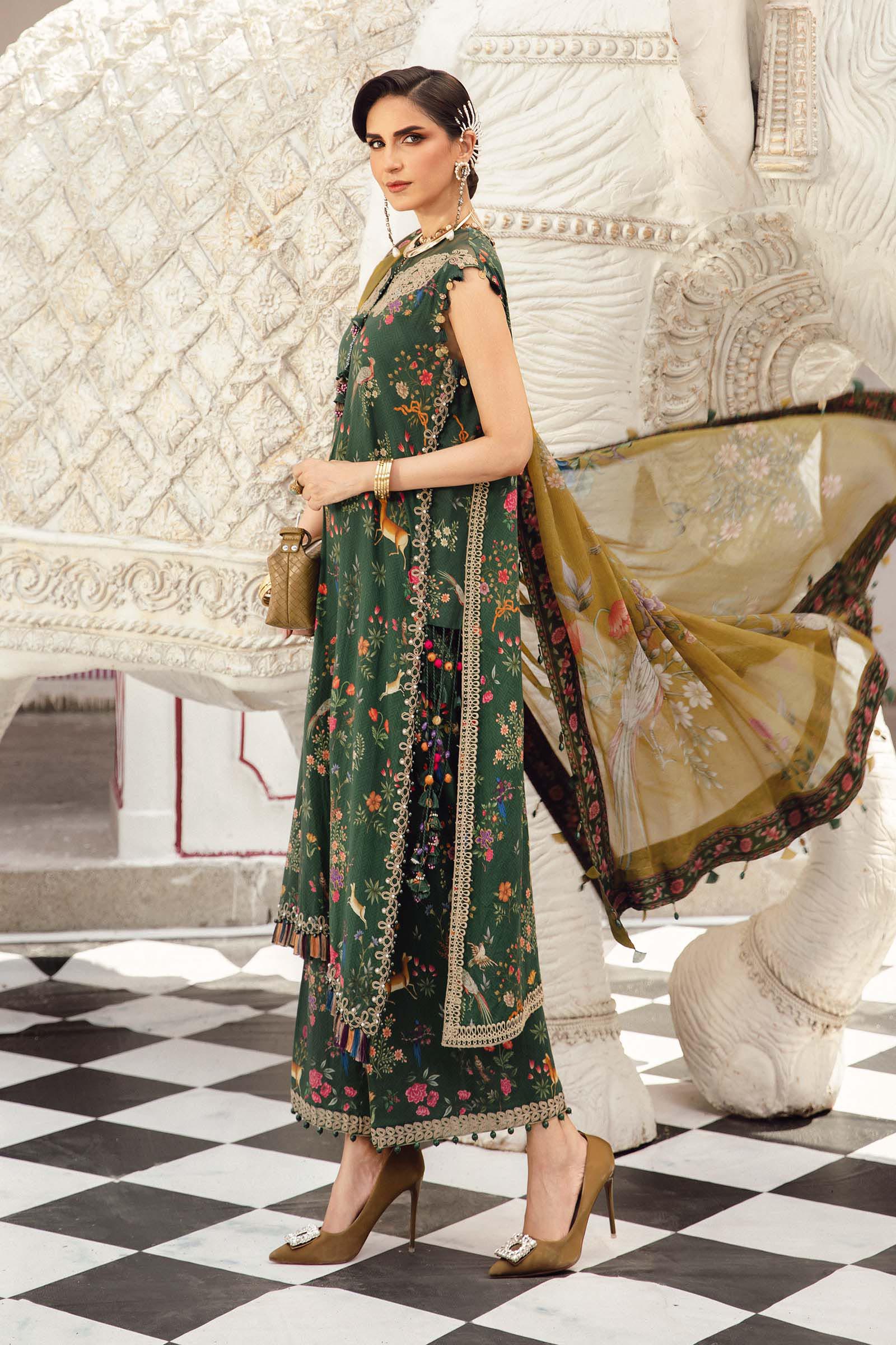 MARIA B - 3 Piece Embroidered Lawn MPT-2707-B - Image 3