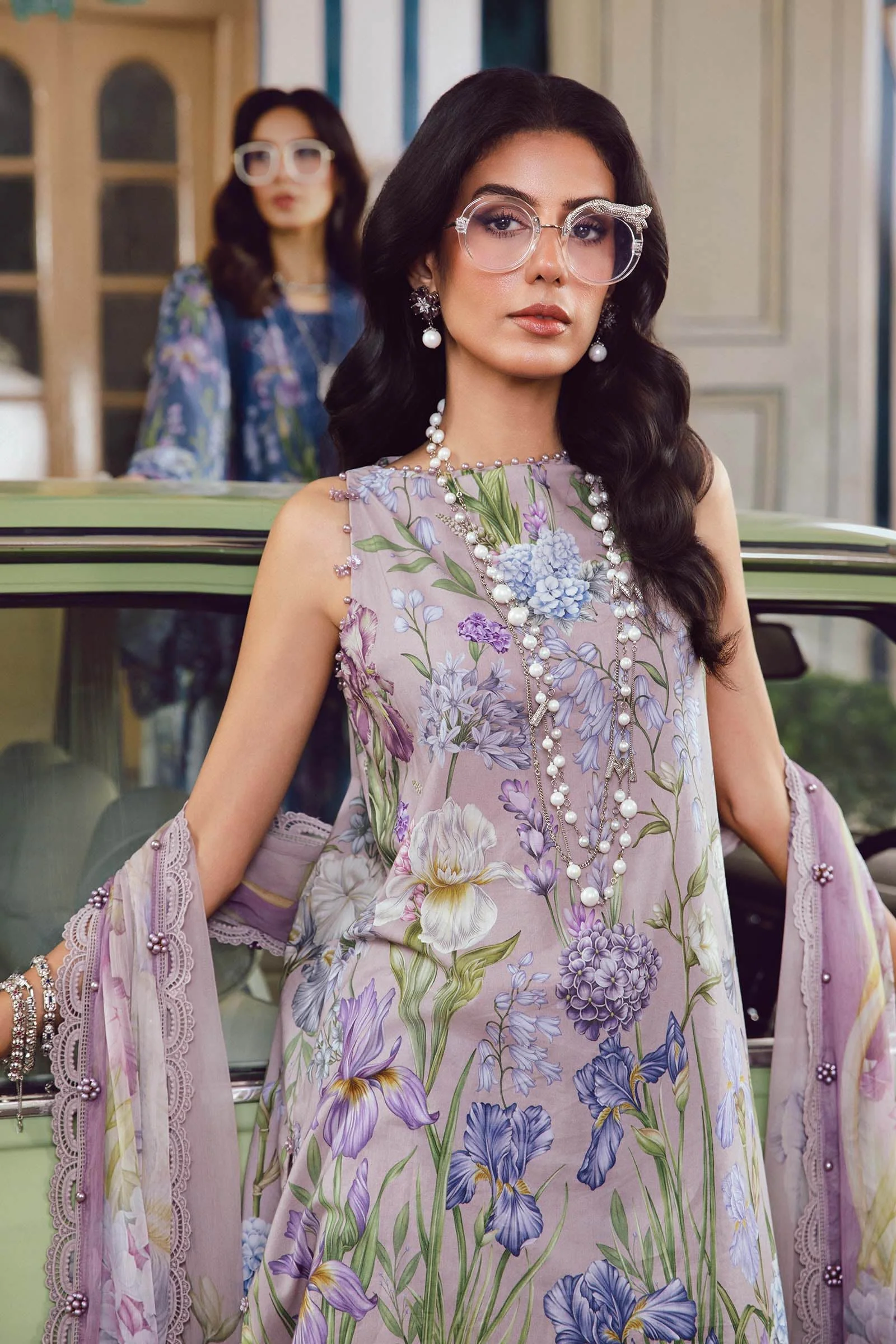 MARIA B - 3 Piece Embroidered Lawn MPT-2708-A - Image 3
