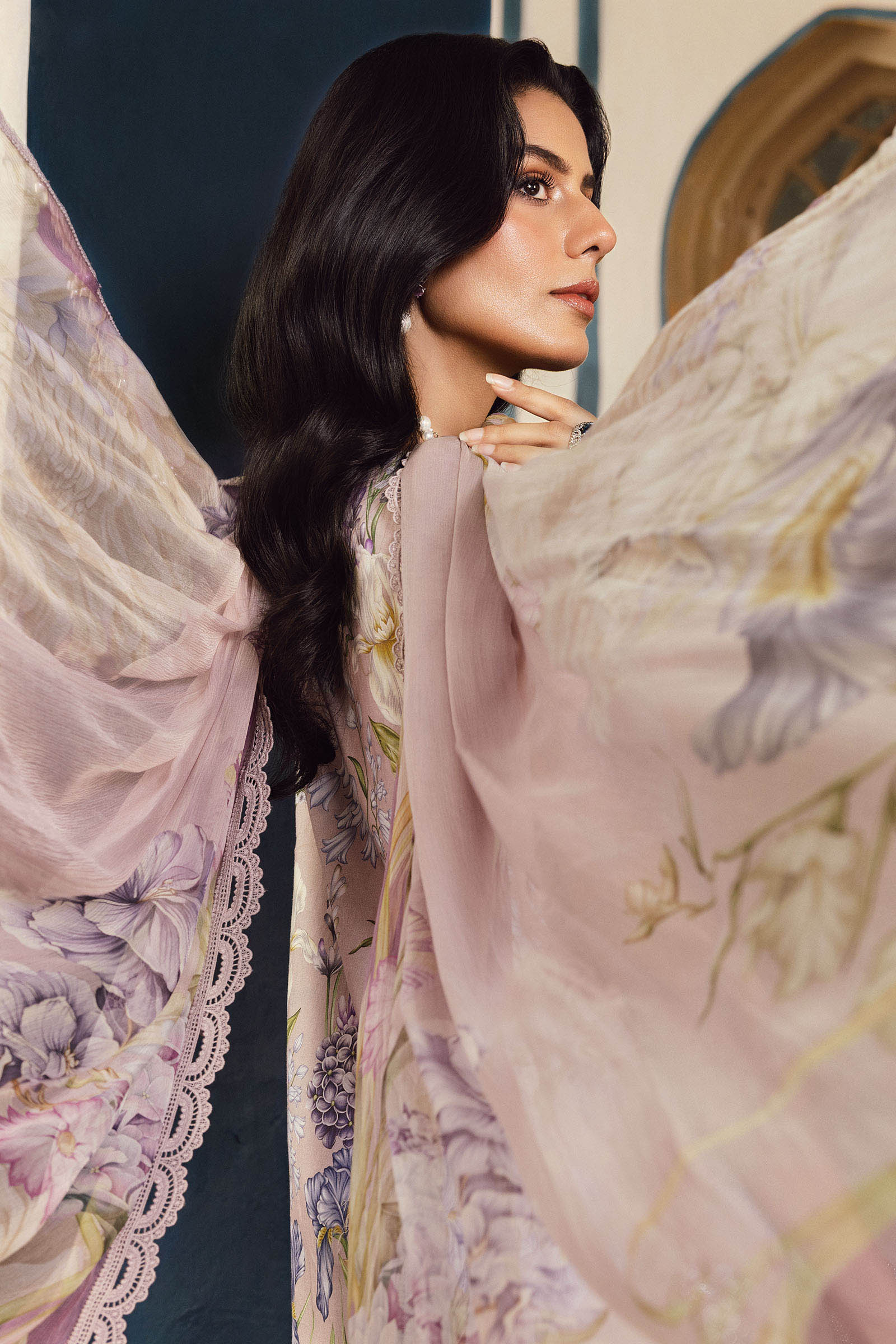 MARIA B - 3 Piece Embroidered Lawn MPT-2708-A - Image 4