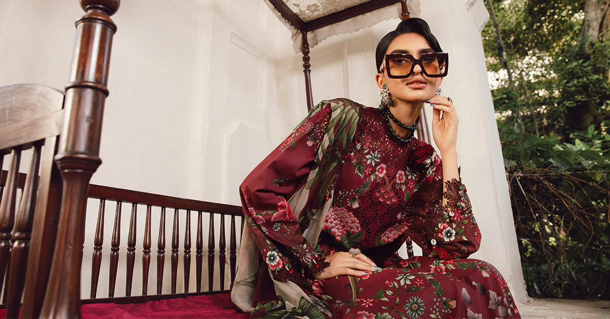 MARIA B - 3 Piece Embroidered Khaddar - MPT-2709-A - Image 7