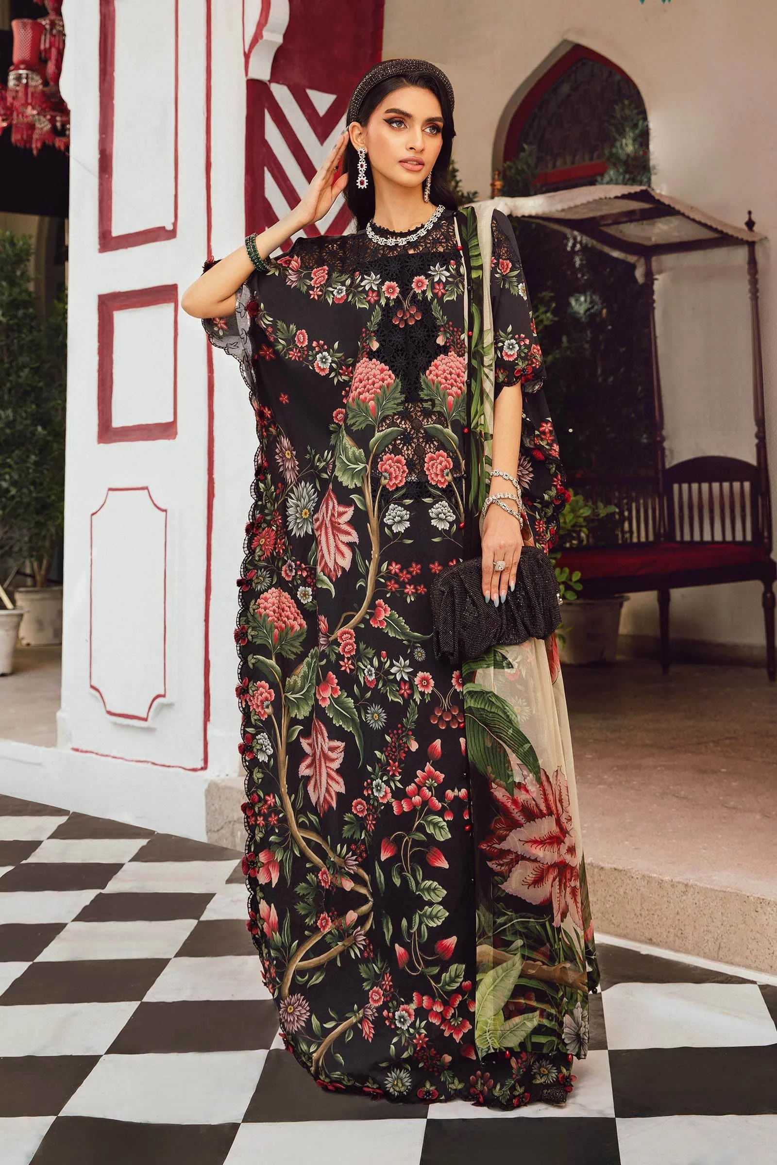 MARIA B - 3 Piece Embroidered Lawn MPT-2709-B
