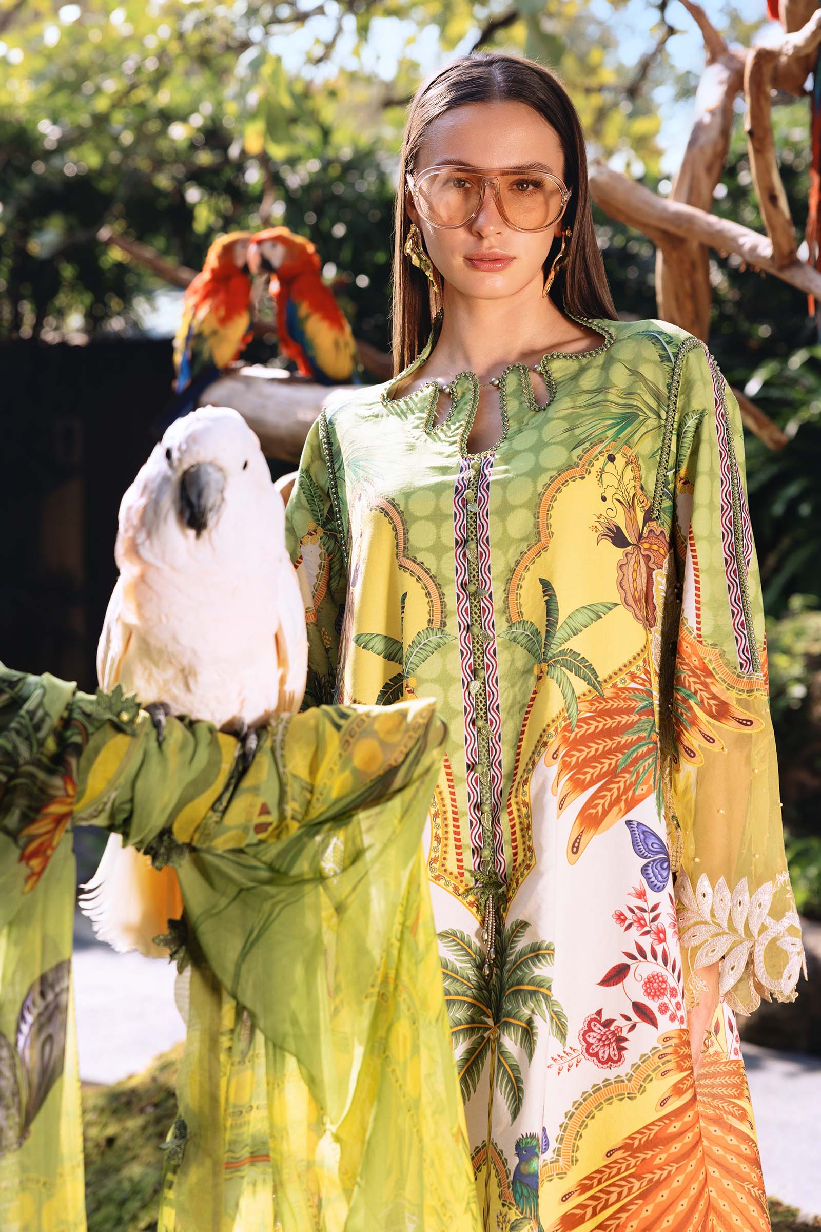 Maria b - 3 Piece Unstitched Embroidered Lawn Suit MPT-2905-B - Image 3