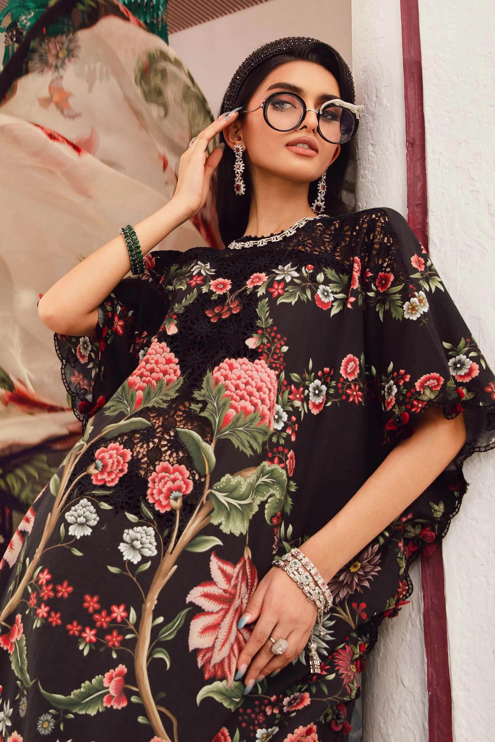 Maria.B 3 Piece Unstitched Embroidered Lawn Suit | MPT-2709-B - Image 6