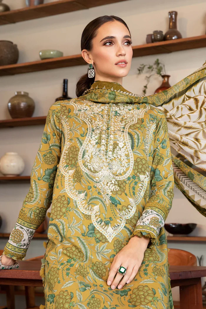 MARIA B - 3 Piece Unstitched Printed Lawn Suit | MPT-2513-B - Image 2