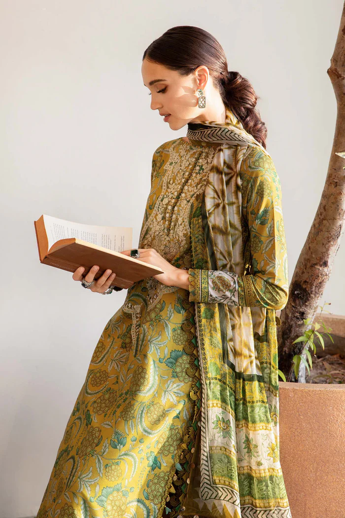 MARIA B - 3 Piece Unstitched Printed Lawn Suit | MPT-2513-B - Image 3