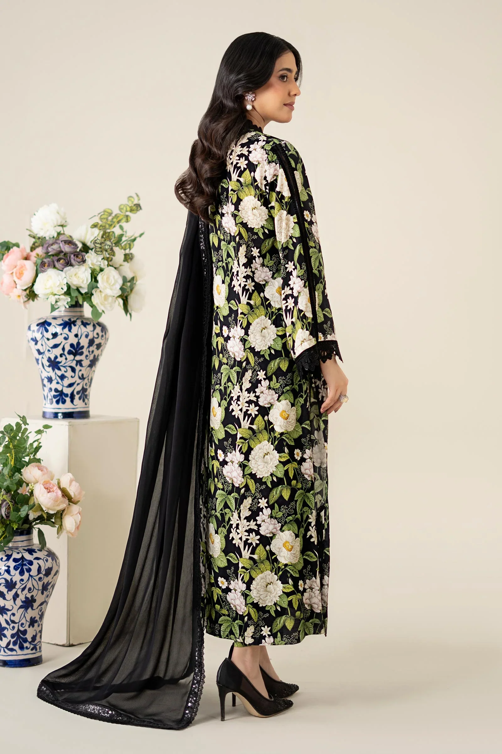 Maria B PRINTED Embroidered Suits Unstitched | DW-EA25-56 - Image 7