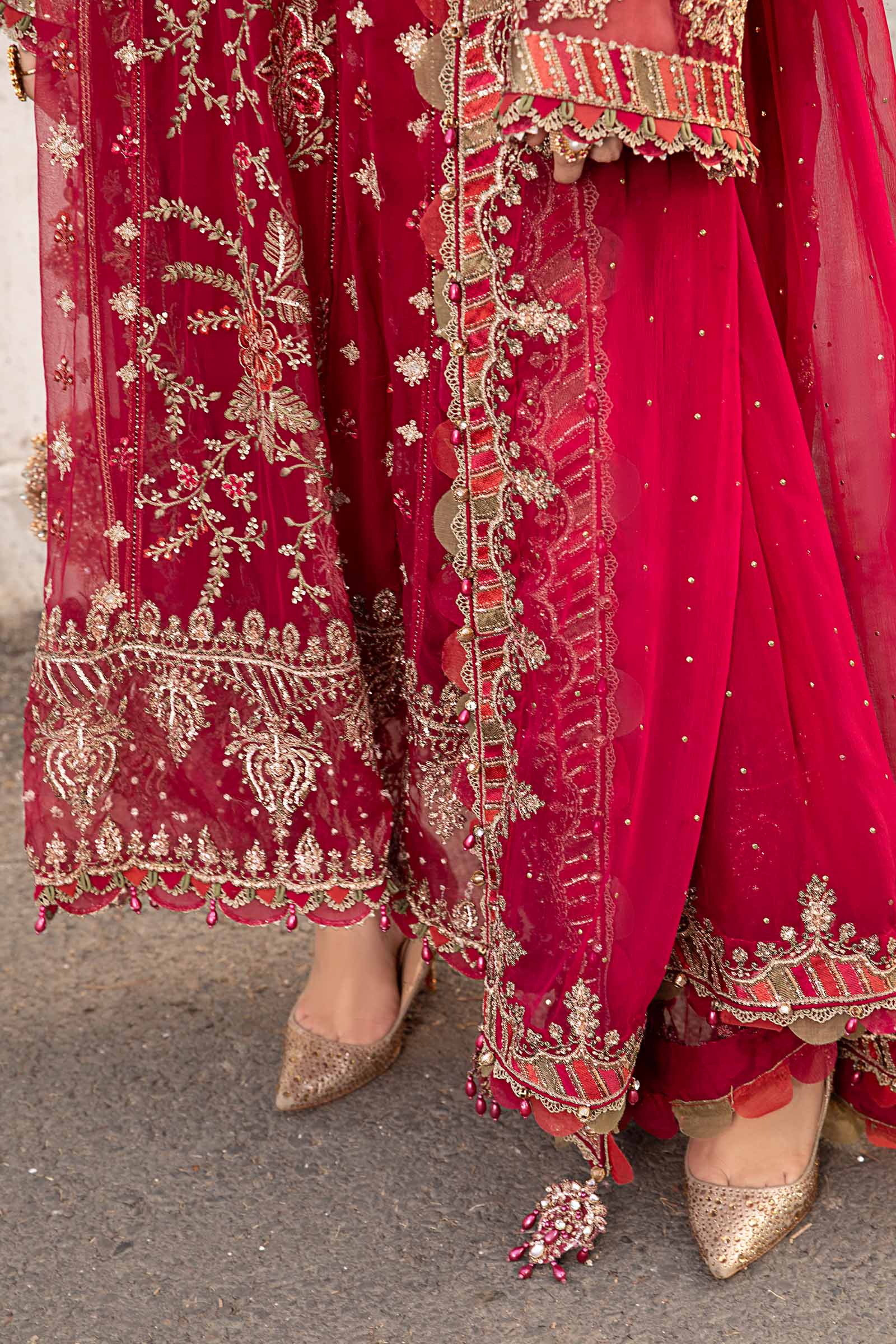 MARIA B - Unstitched Embroidered Chiffon Suit | MPC-24-107 - Image 2