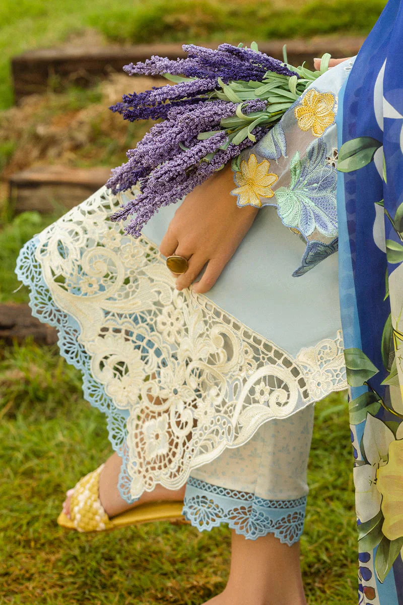 MUSHQ - 3PC LAWN EMBROIDERED SHIRT WITH VOIL PRINTED SHAWL AND TROUSER - KPR 2453 - Image 8