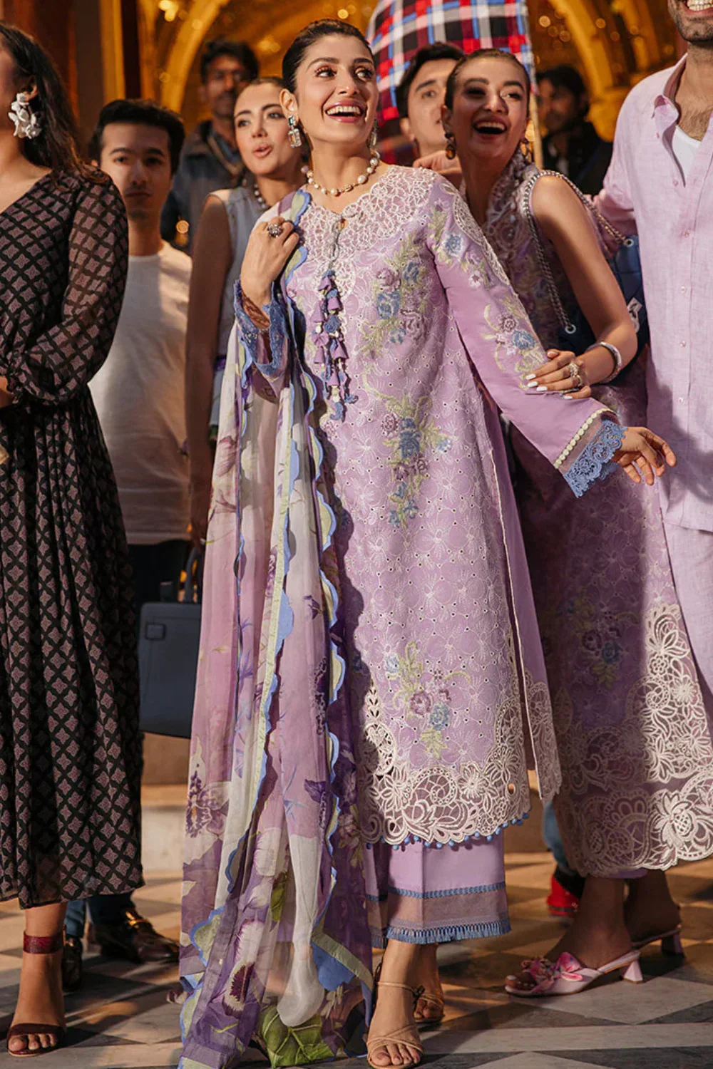Mushq Embroidered Lawn Suits Unstitched 3 Piece MQ22FDV MSL22-07 ELIANA - Luxury Summer Collection - Image 3