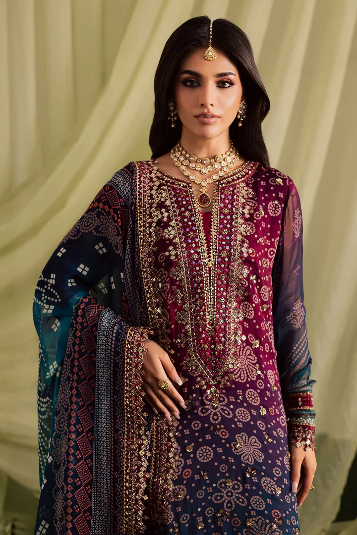 Nureh - Luxury LAWN Embroidered 3 Piece Unstitched -Jugni Festive | NP-700 - Image 7