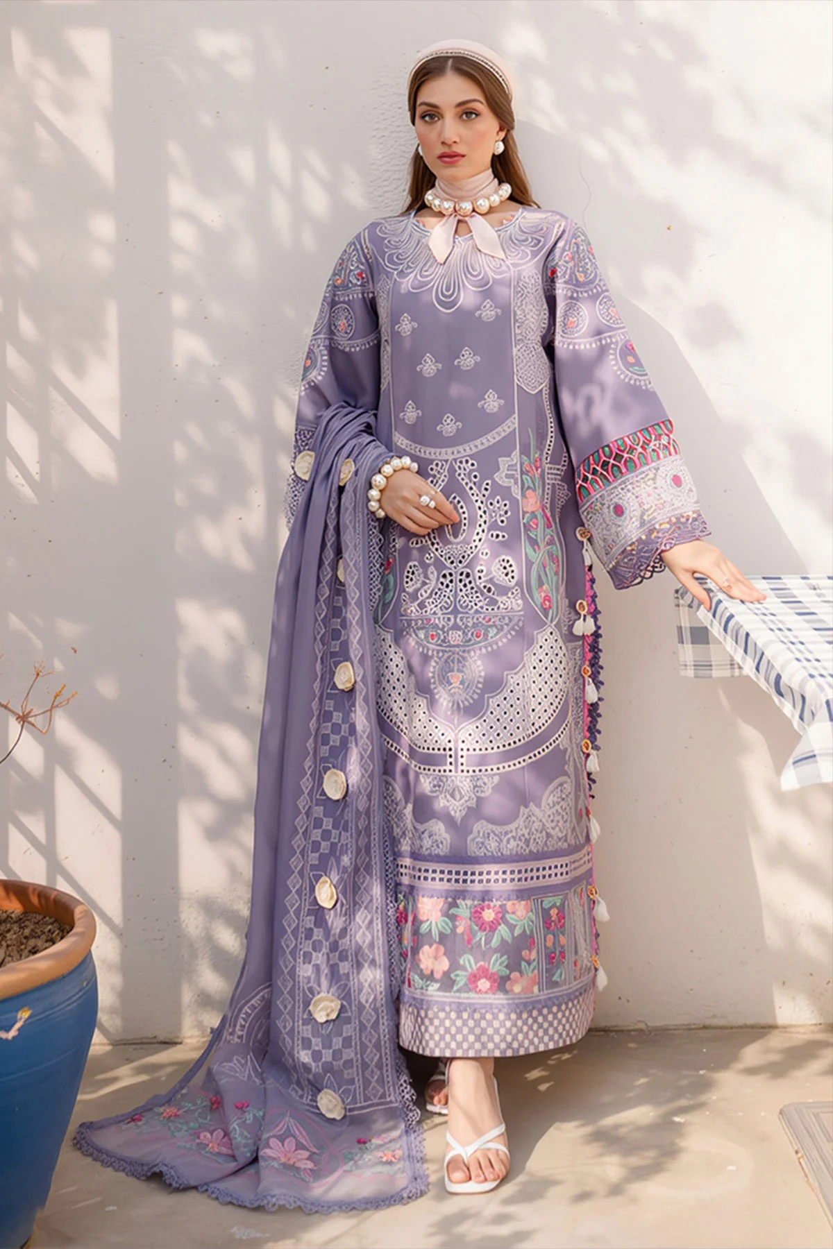 Parishay - MS-05 - Luxury Lawn Embroidered 3 Piece Unstitched
