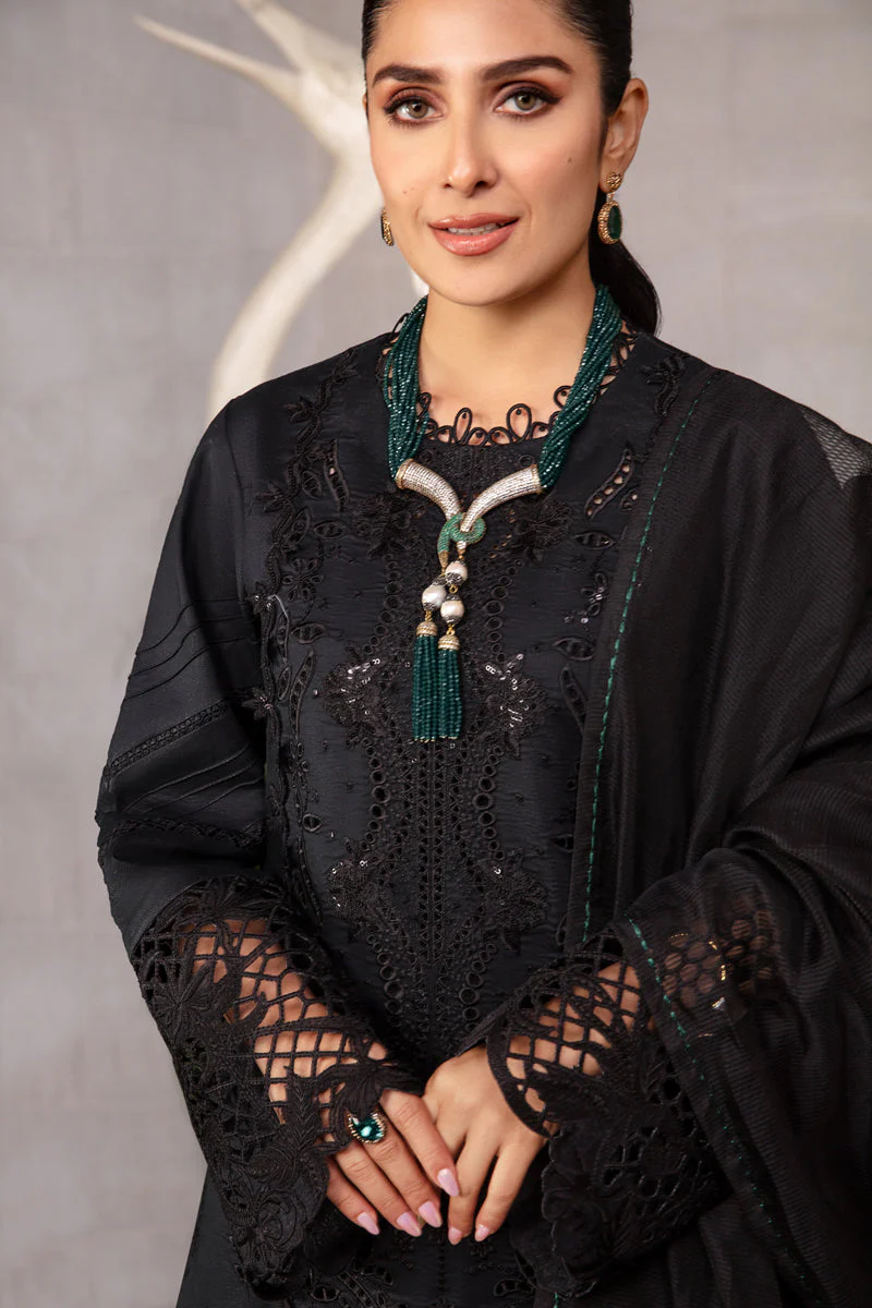Rang Rasiya Premium Embroidered Lawn 3Pc Unstitched Suit D-06 - Image 5