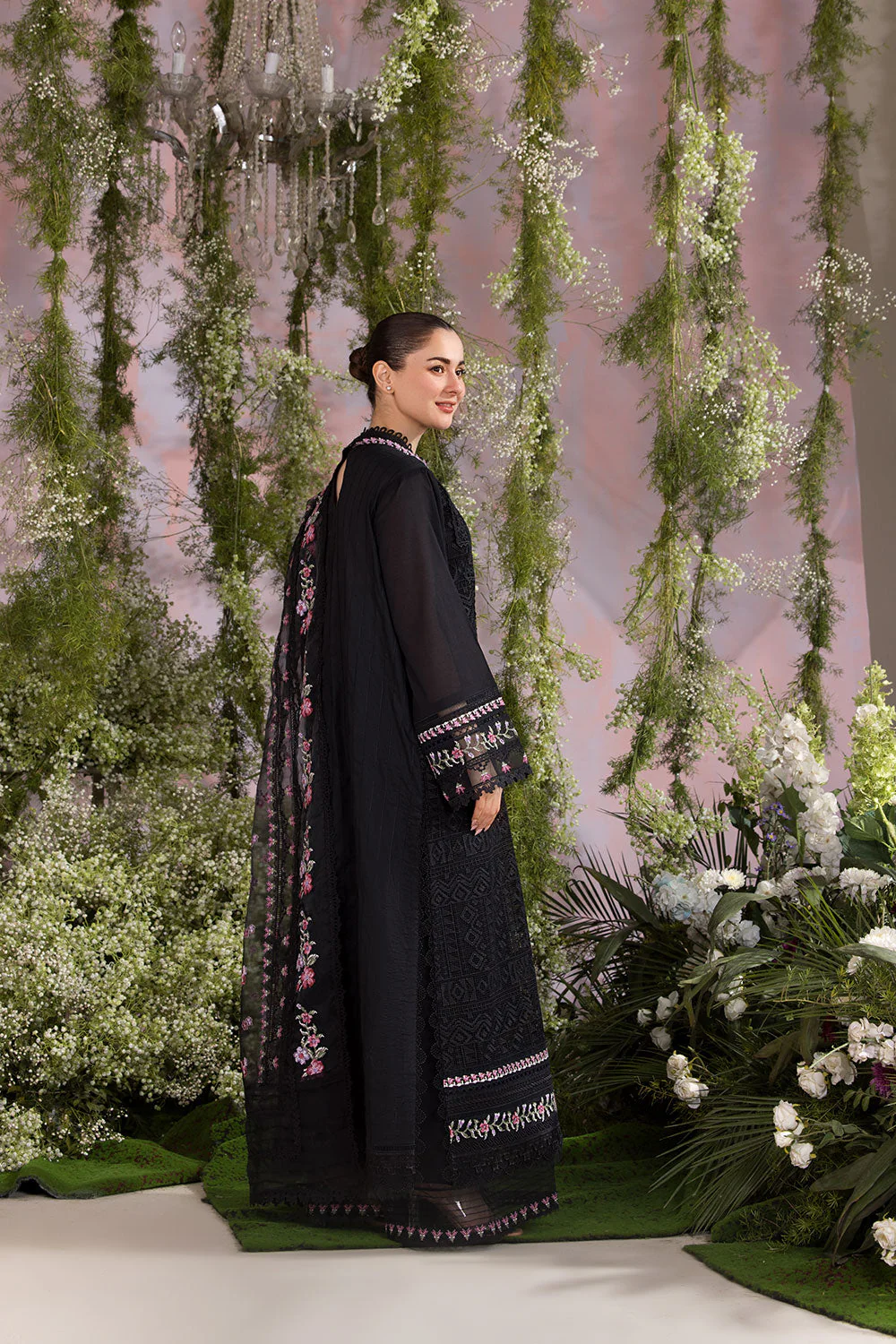SOBIA NAZIR - 3PC LAWN EMBROIDERED SHIRT WITH EMBROIDERED DUPATTA AND TROUSER - KPR 225 - Image 6