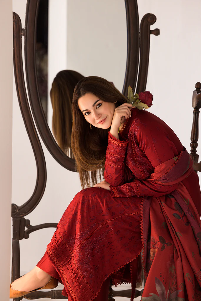 Sobia Nazir Embroidered Marina Unstitched 3Pc Suit WS24-1A - Image 2